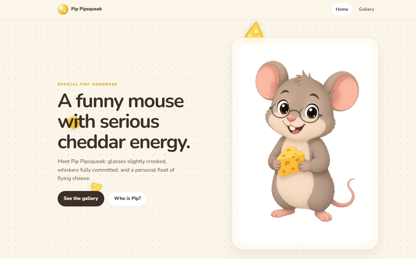 The first generation of a website by Grok